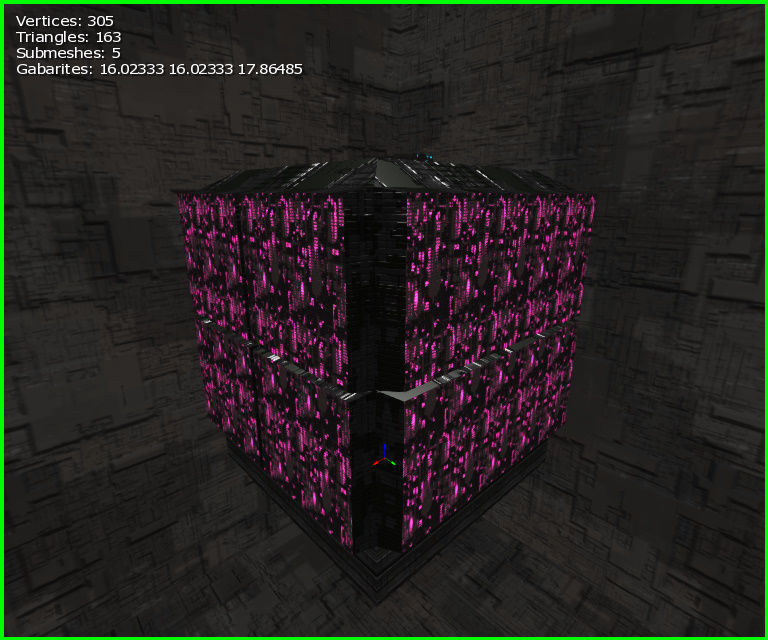 3D  Sci-fi Buildings Low-poly 3D model_10