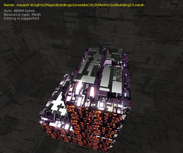 3D  Sci-fi Buildings Low-poly 3D model_38