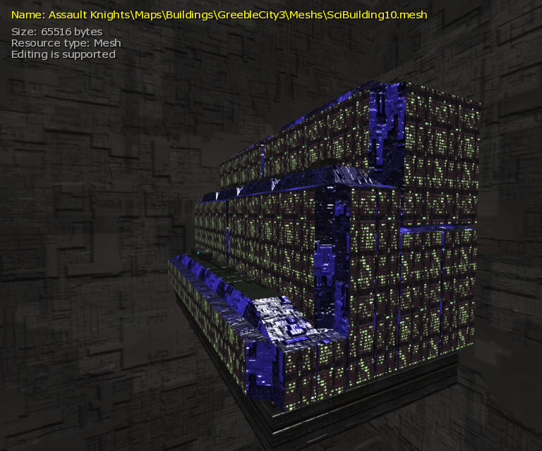 3D  Sci-fi Buildings Low-poly 3D model_31