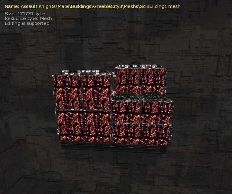 3D  Sci-fi Buildings Low-poly 3D model_21