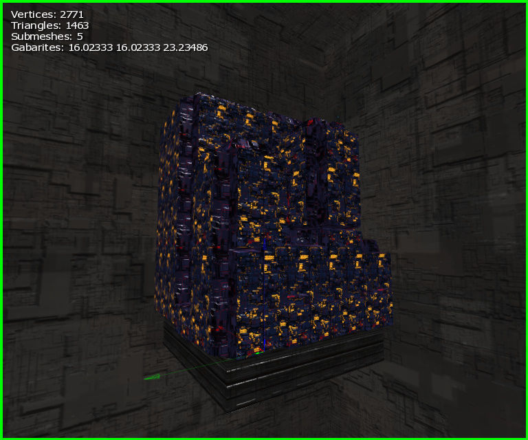 3D  Sci-fi Buildings Low-poly 3D model_15