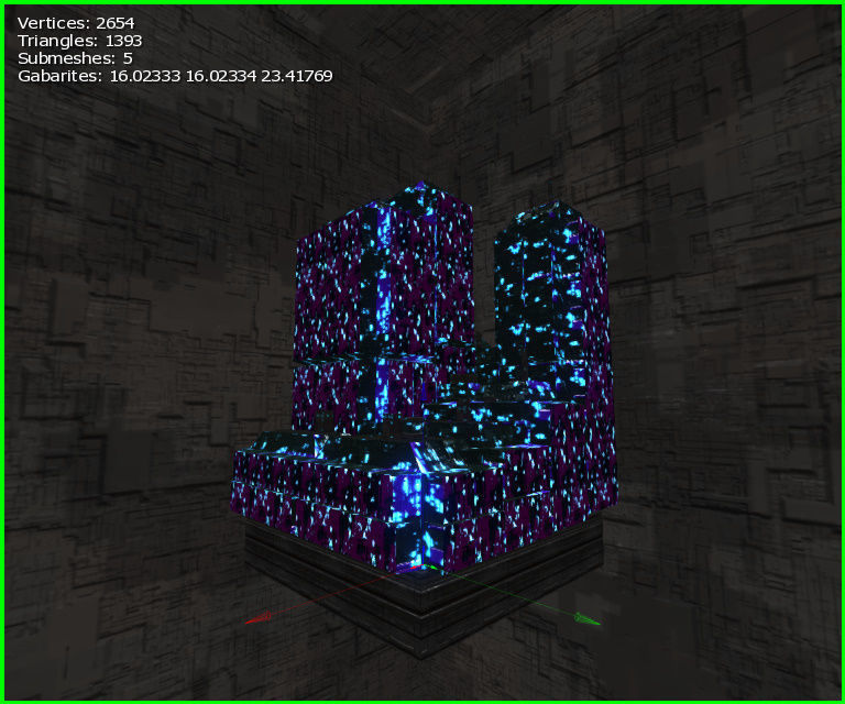 3D  Sci-fi Buildings Low-poly 3D model_6