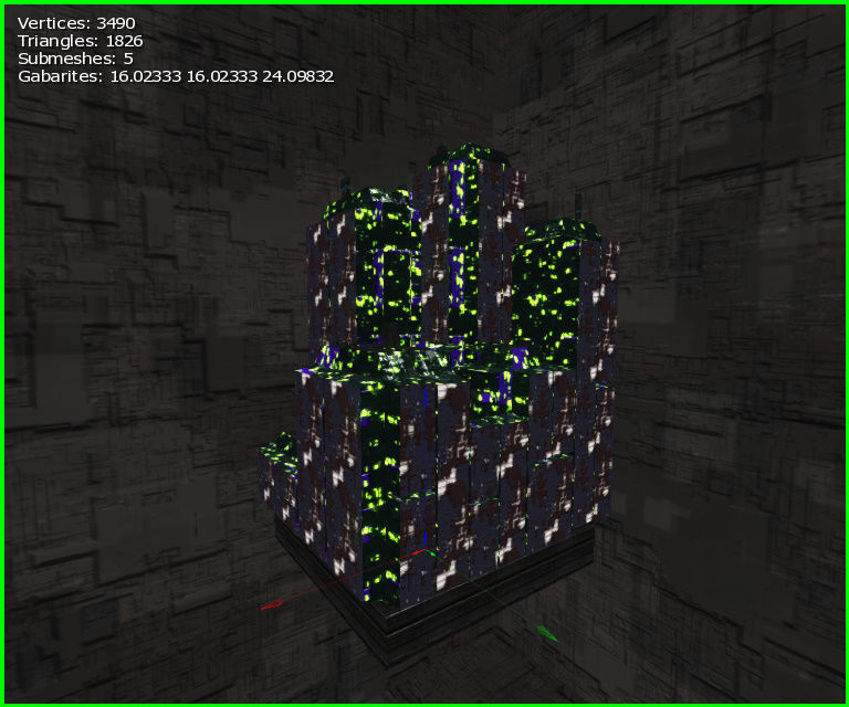 3D  Sci-fi Buildings Low-poly 3D model_2