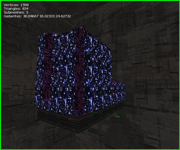 3D  Sci-fi Buildings Low-poly 3D model_5