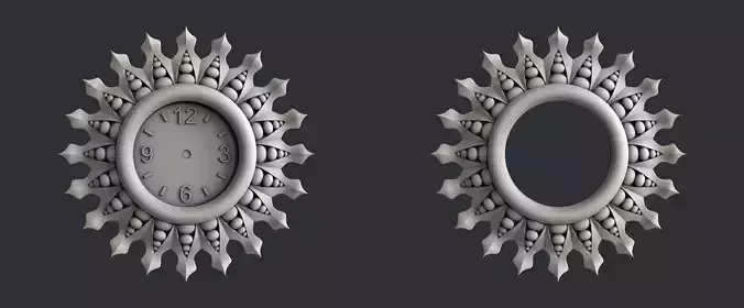 3d STL models for CNC clock and frame