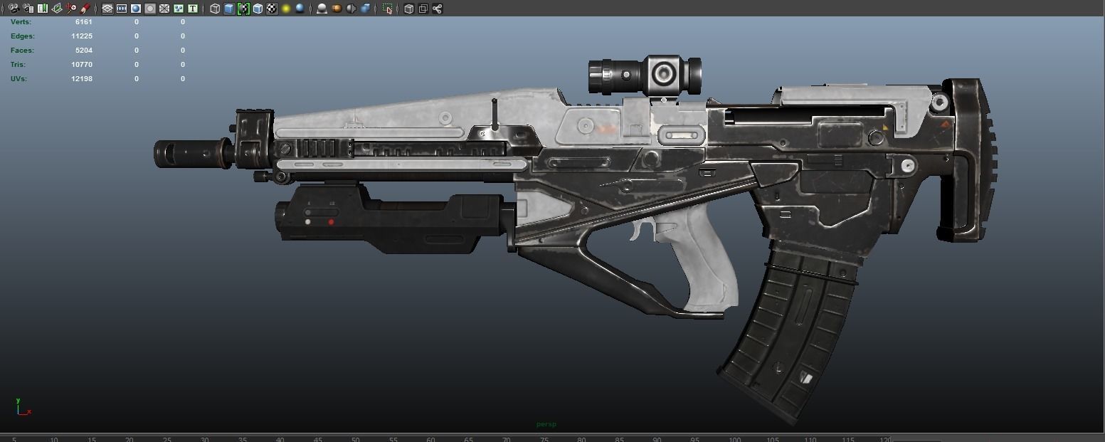 Machine Gun 3D model_5