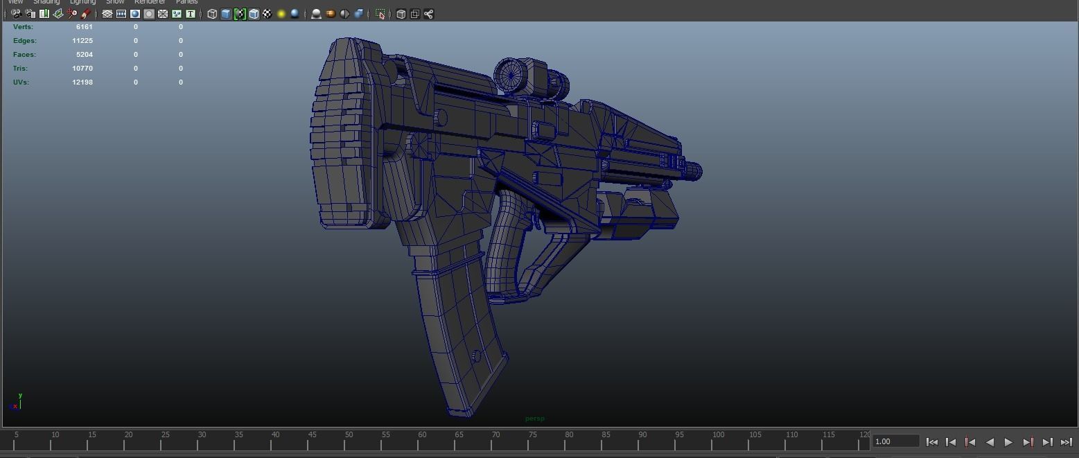 Machine Gun 3D model_6