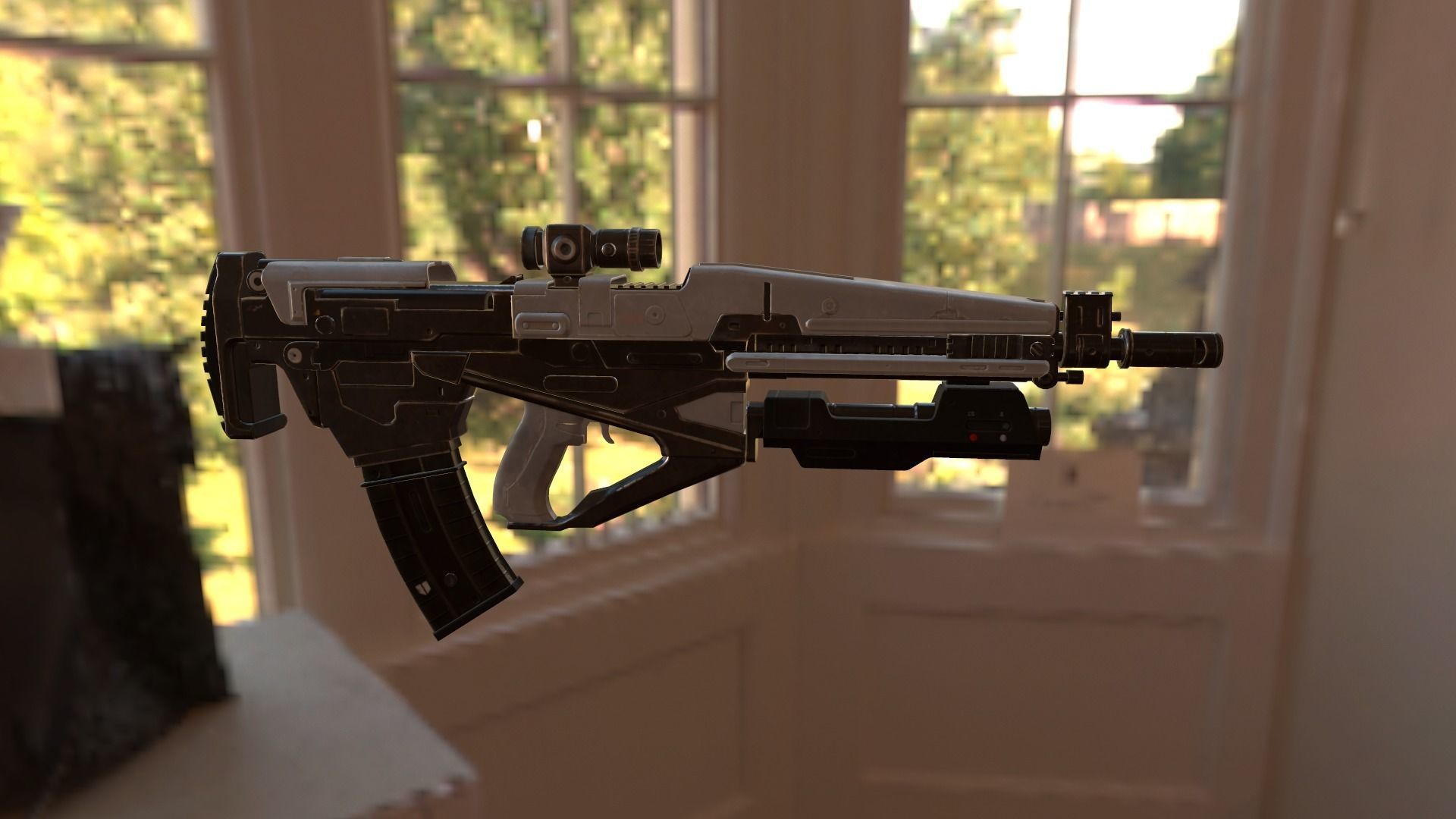 Machine Gun 3D model_1