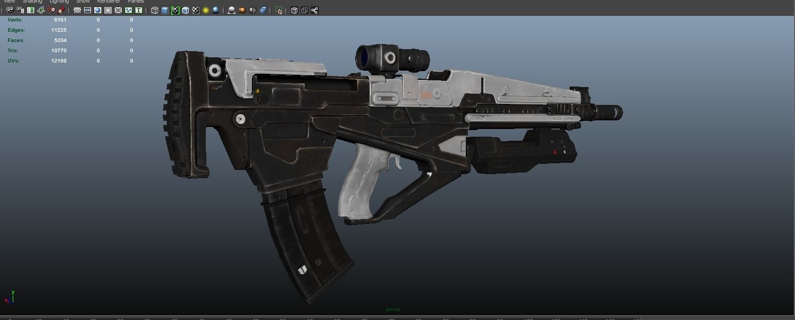 Machine Gun 3D model_4