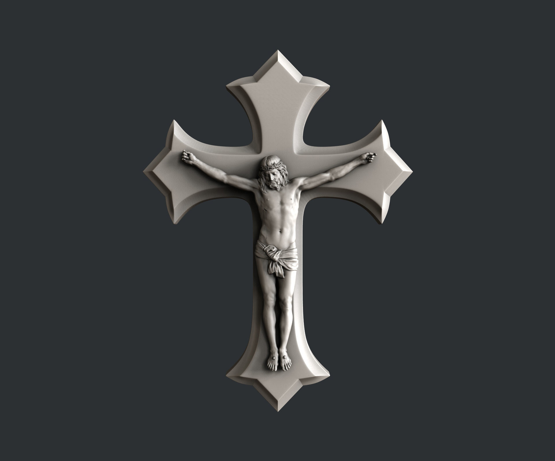 3d STL models for CNC set cross 3D model_4
