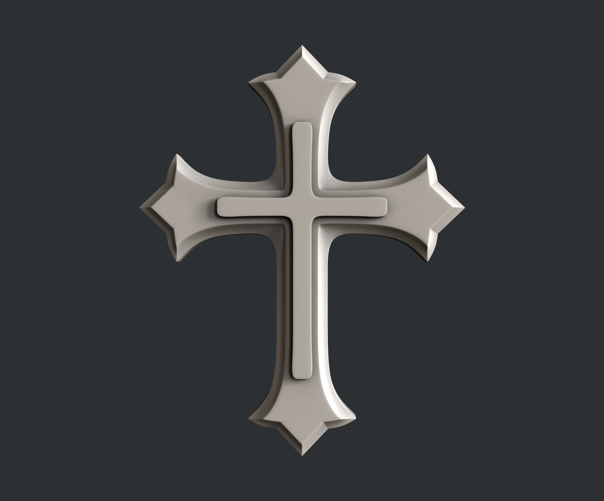 3d STL models for CNC set cross 3D model_2