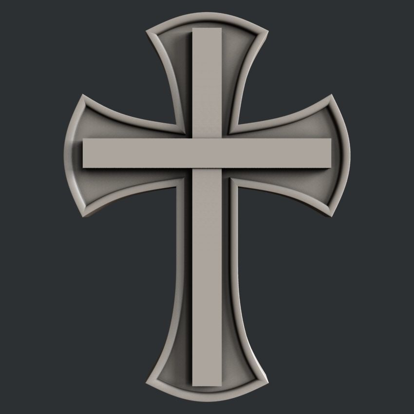 3d STL models for CNC set cross 3D model_1