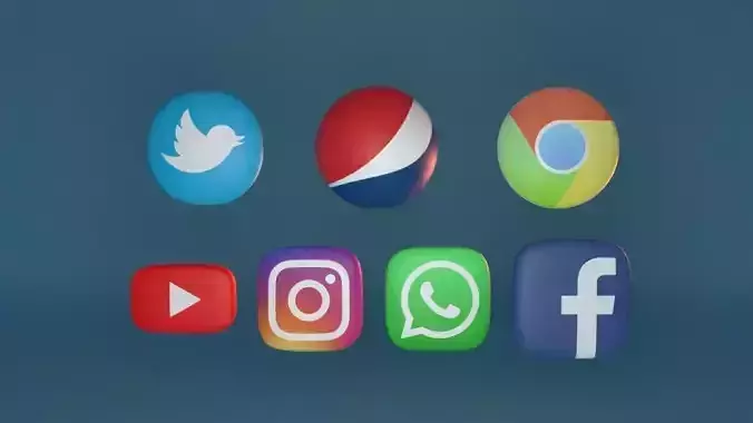 logo 7 different social media logos