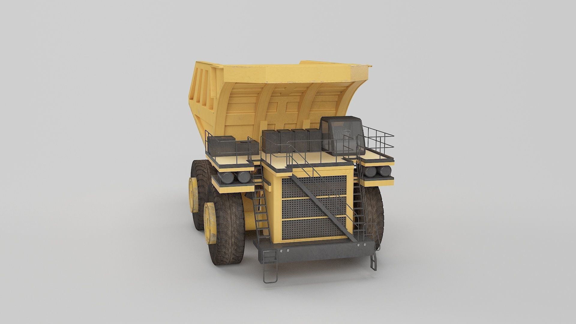 Dumping Truck 3D model_2