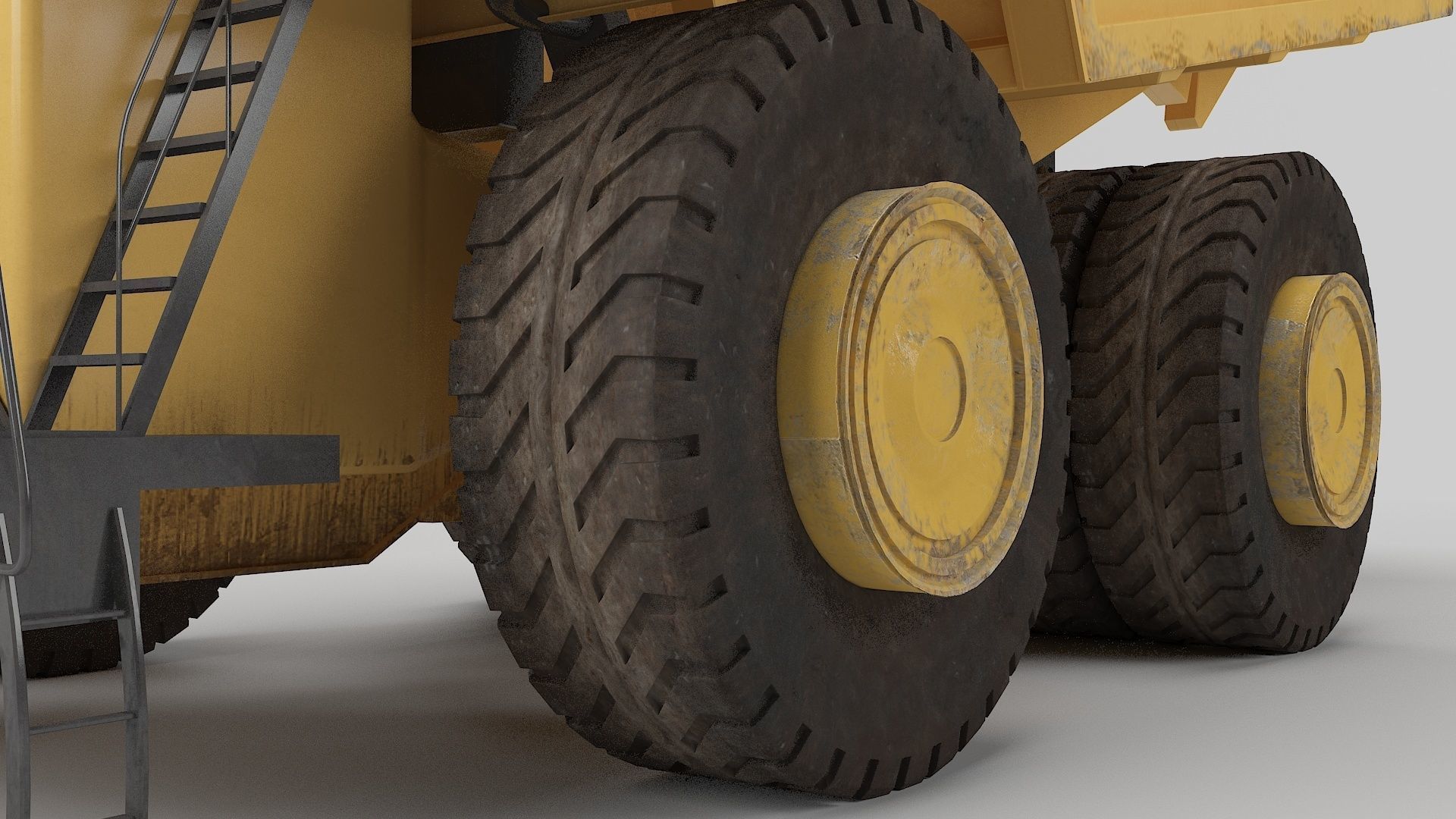 Dumping Truck 3D model_5