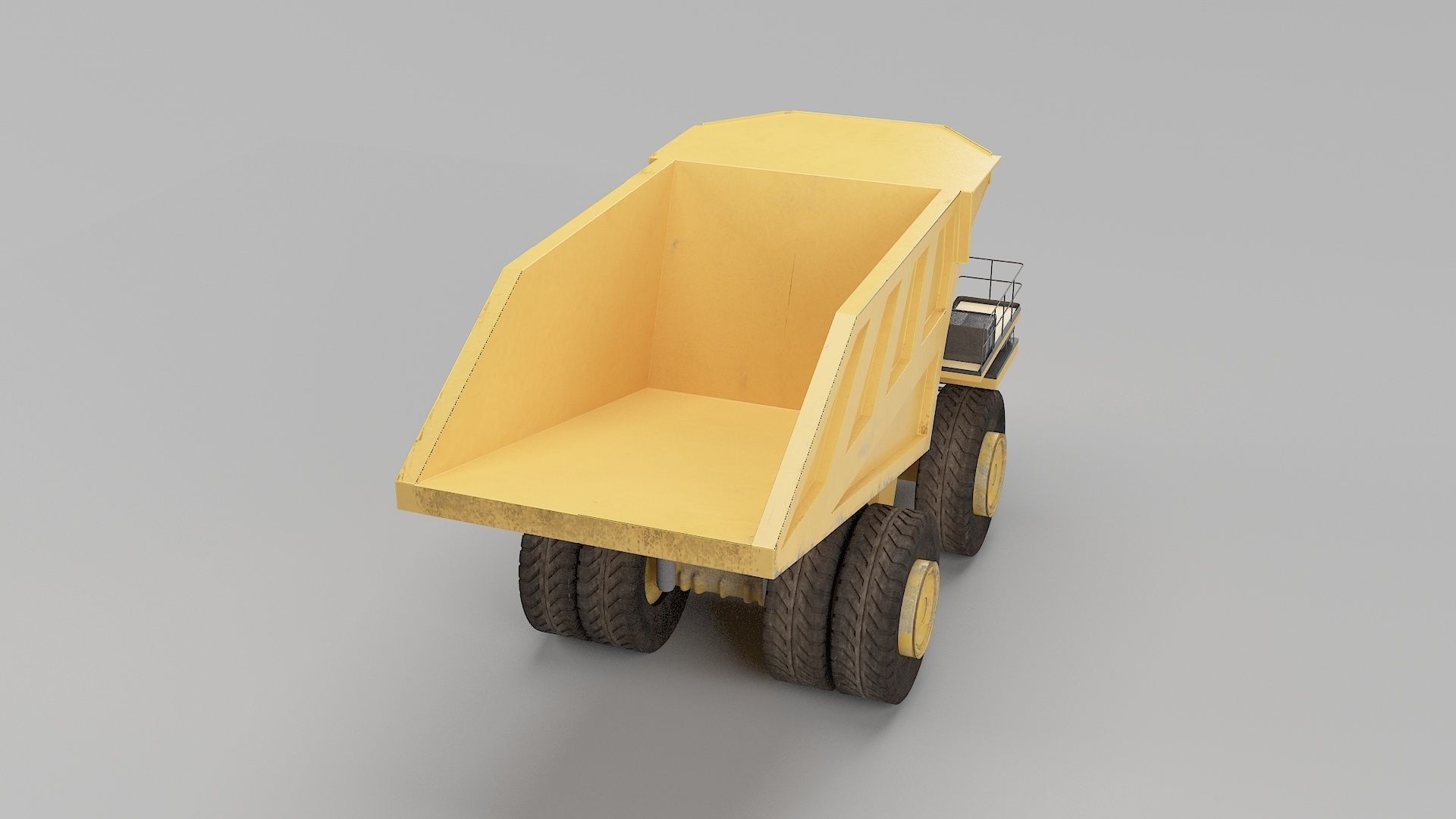 Dumping Truck 3D model_8