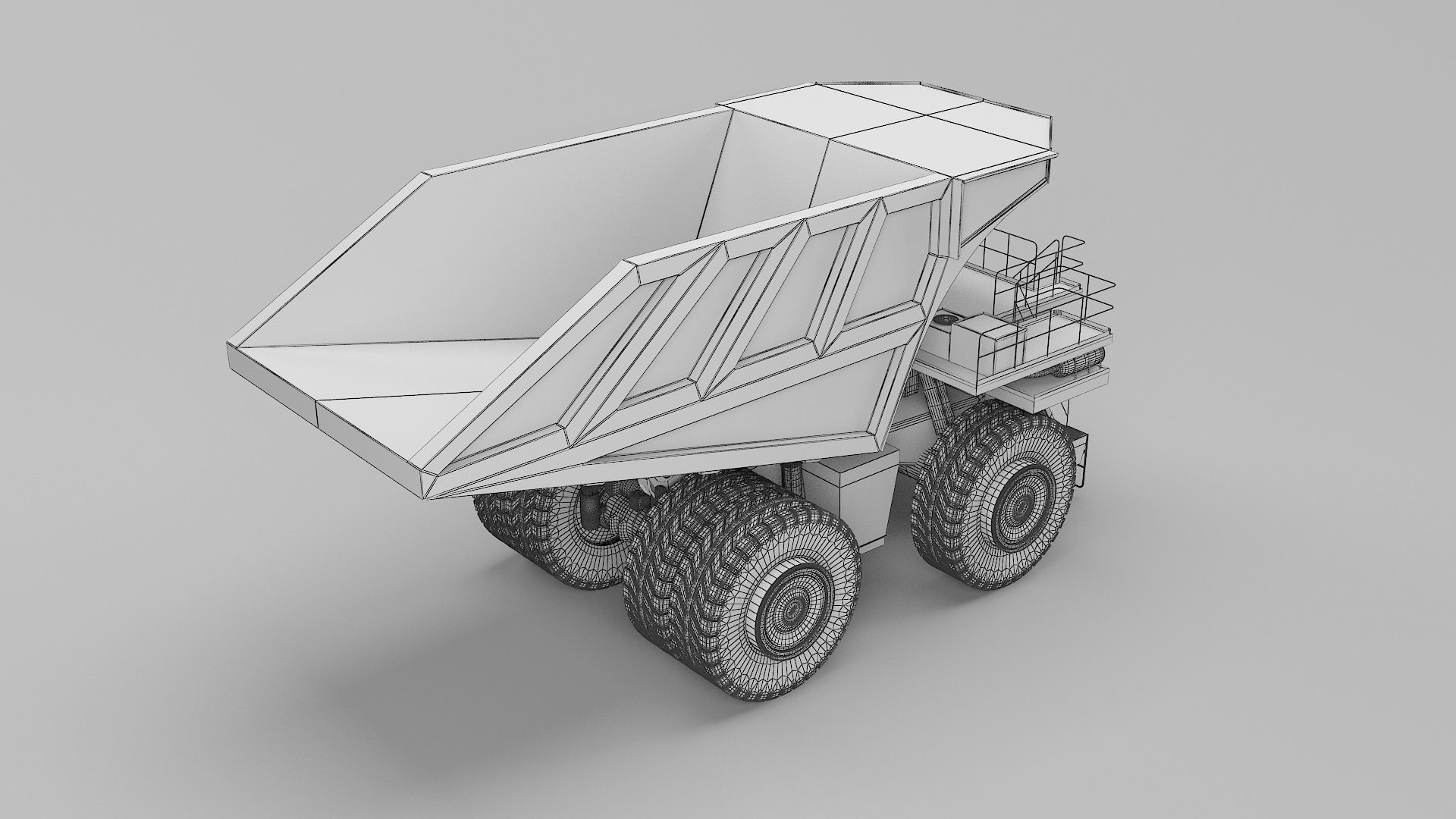 Dumping Truck 3D model_11