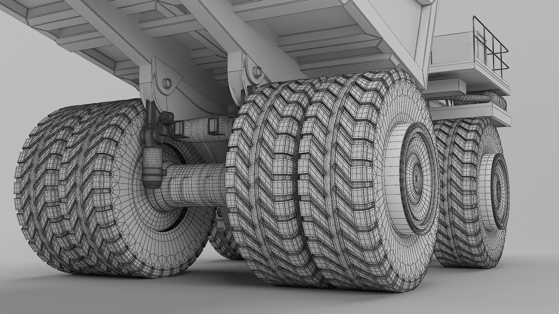 Dumping Truck 3D model_14