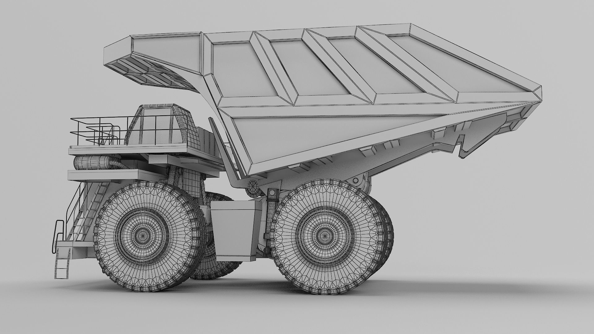 Dumping Truck 3D model_15