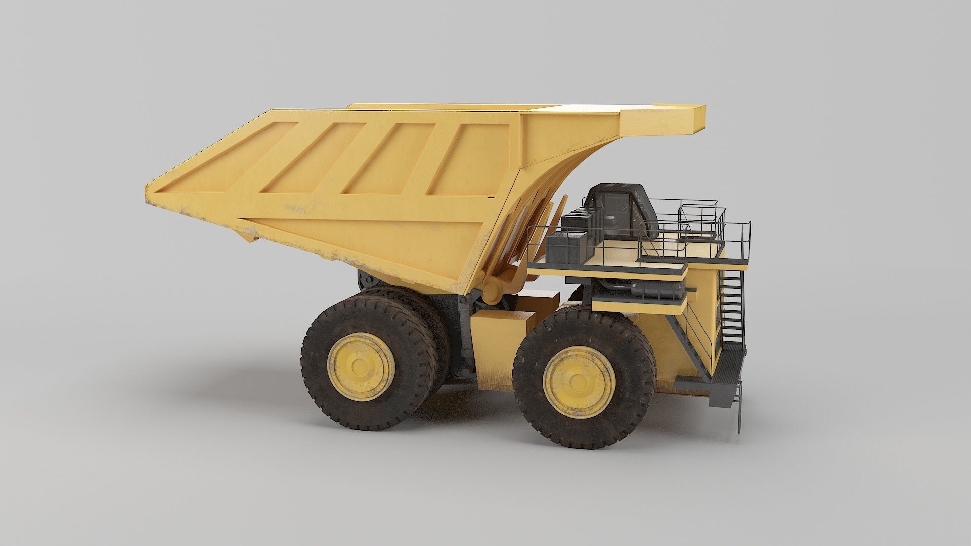 Dumping Truck 3D model_4