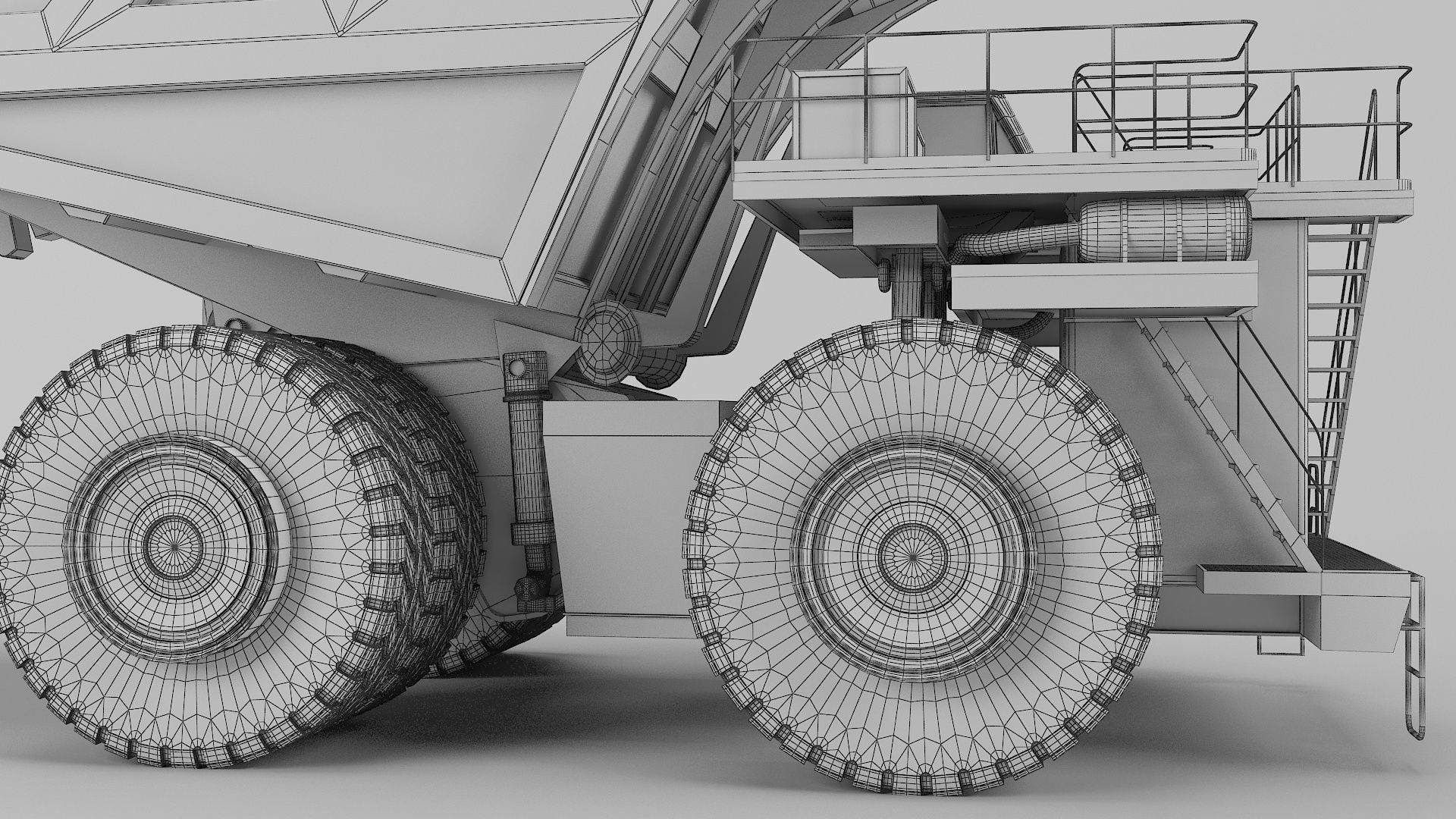 Dumping Truck 3D model_13