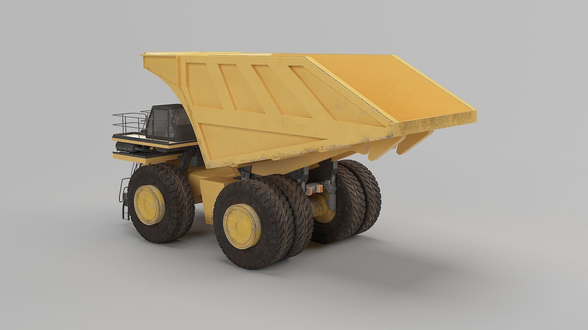 Dumping Truck 3D model_3