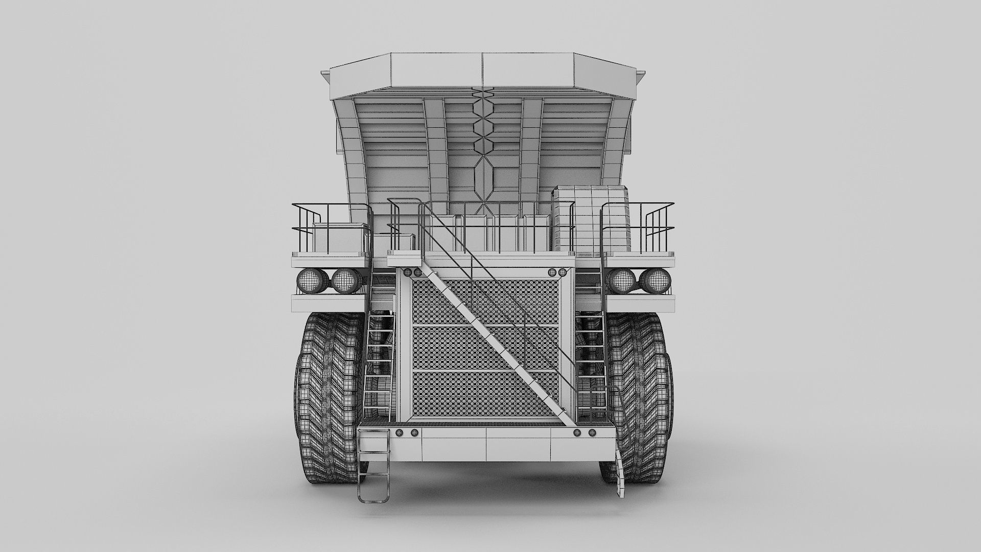 Dumping Truck 3D model_9