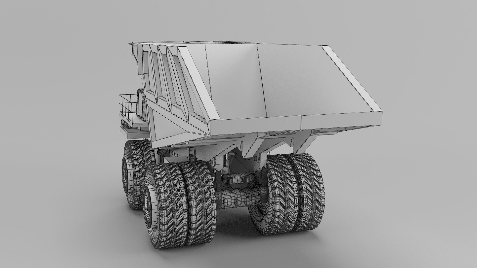Dumping Truck 3D model_10