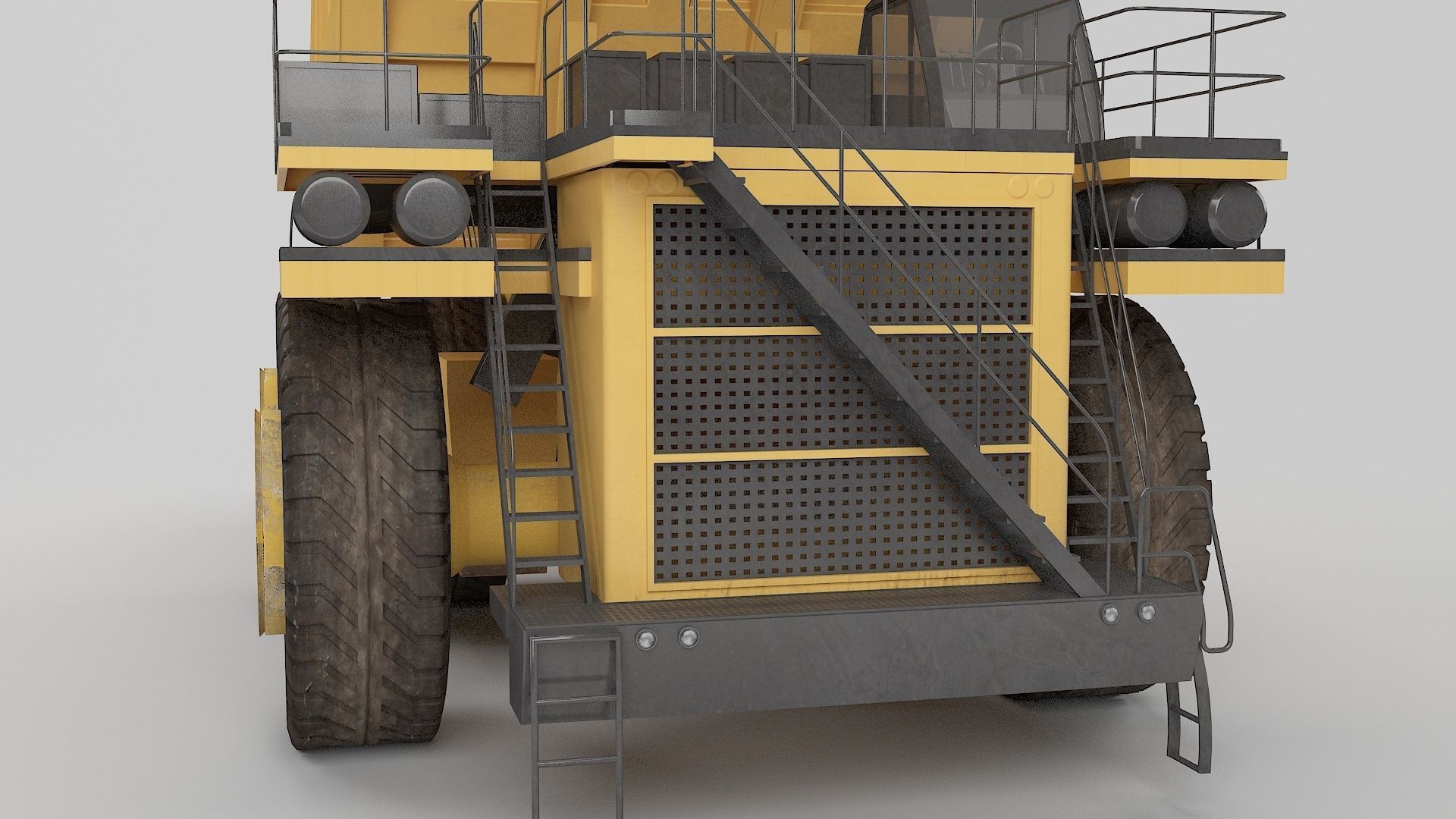 Dumping Truck 3D model_7