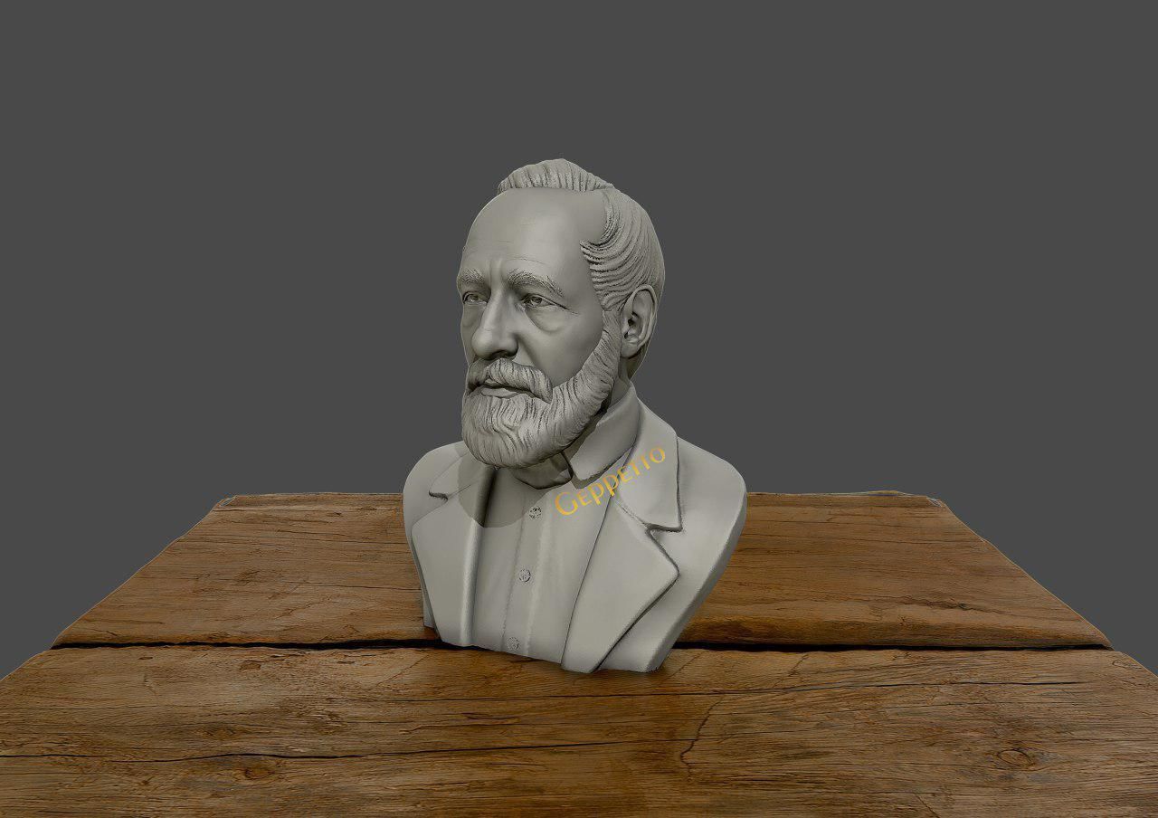 Carl Zeiss Bust 3D printable 3D print model_9