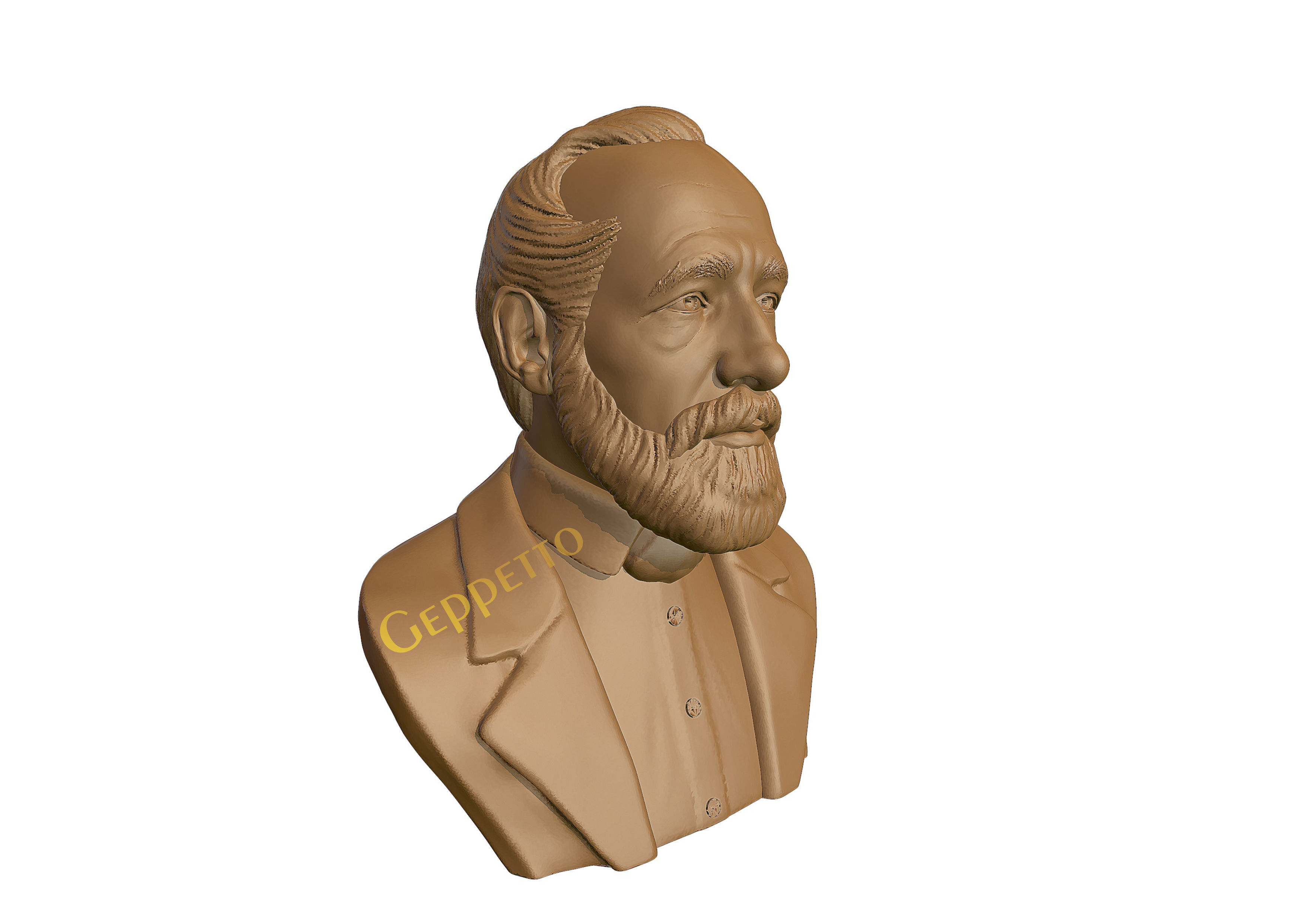 Carl Zeiss Bust 3D printable 3D print model_2