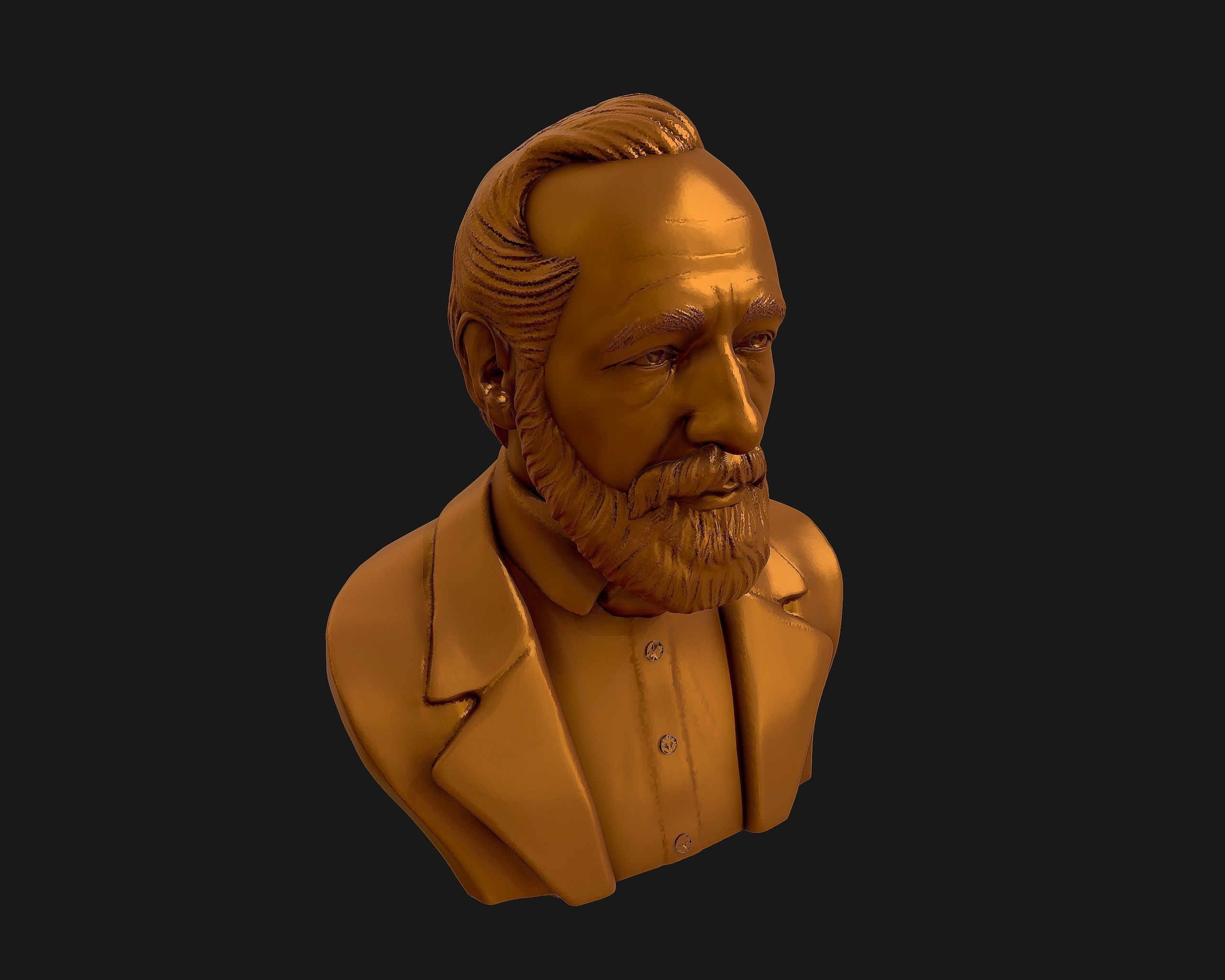 Carl Zeiss Bust 3D printable 3D print model_23