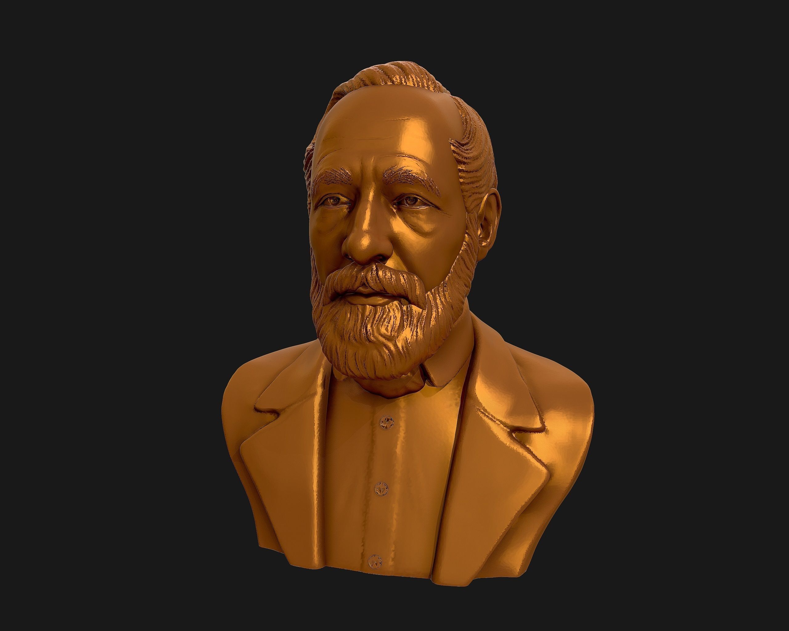 Carl Zeiss Bust 3D printable 3D print model_26