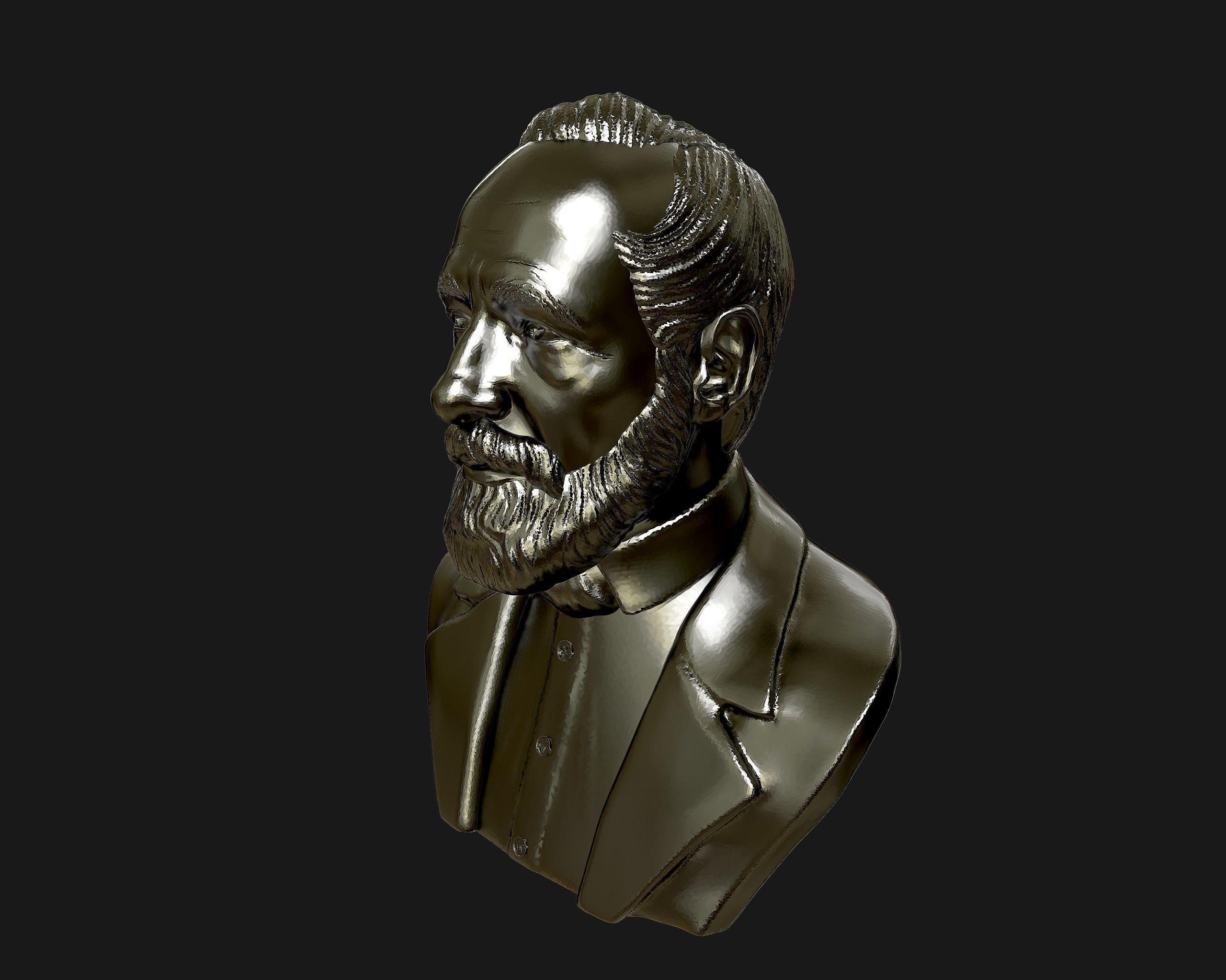 Carl Zeiss Bust 3D printable 3D print model_21