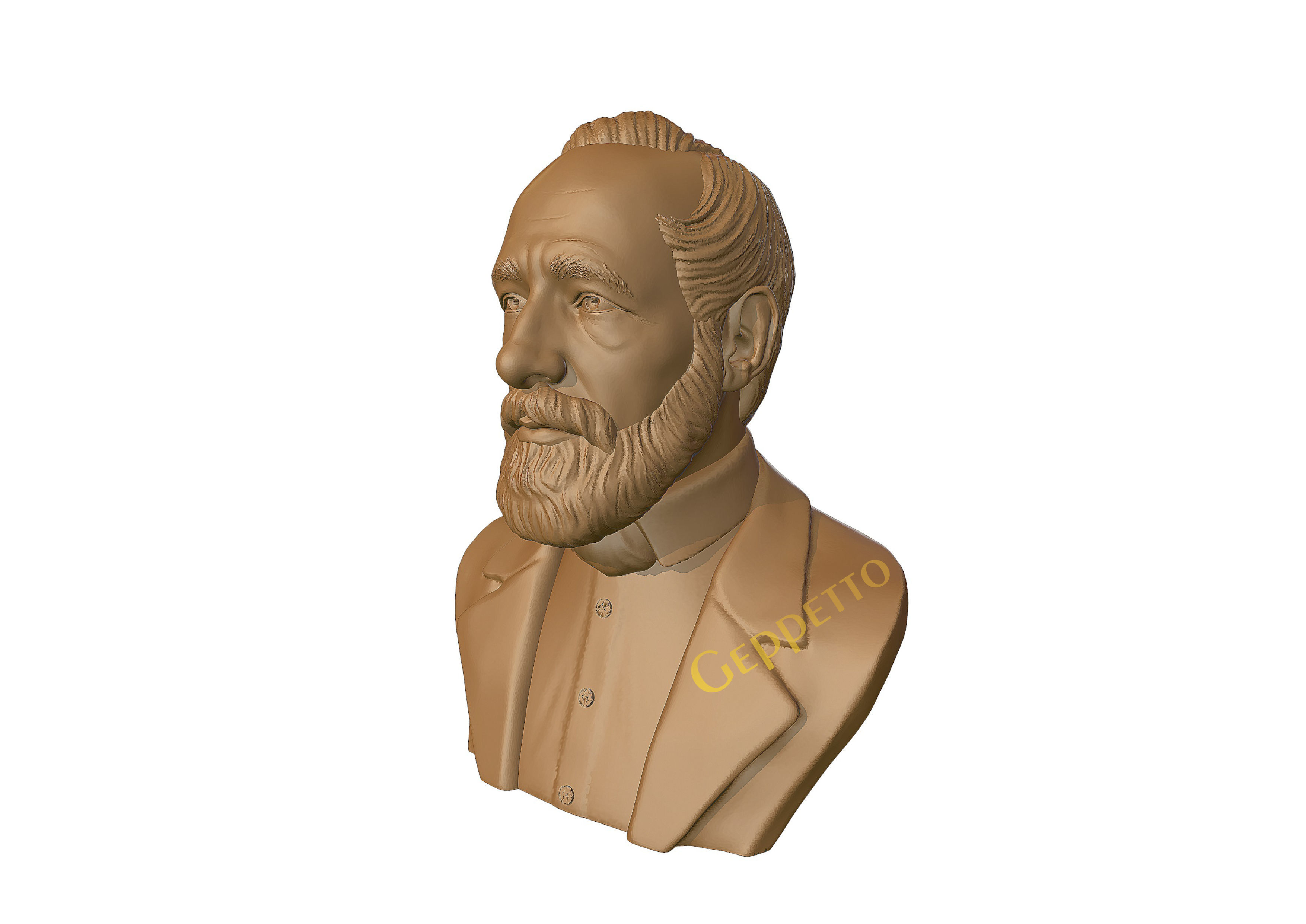 Carl Zeiss Bust 3D printable 3D print model_4