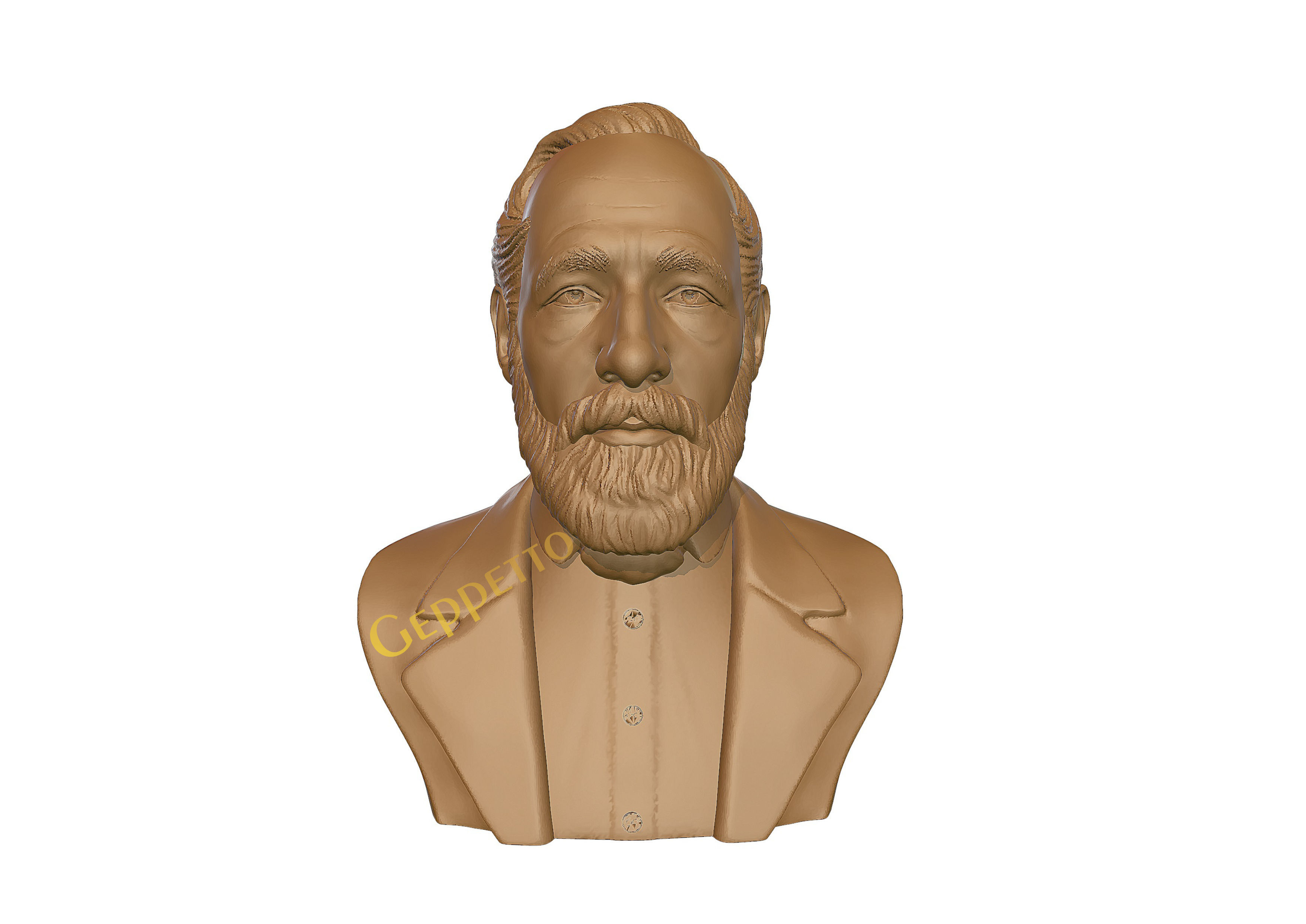 Carl Zeiss Bust 3D printable 3D print model_3