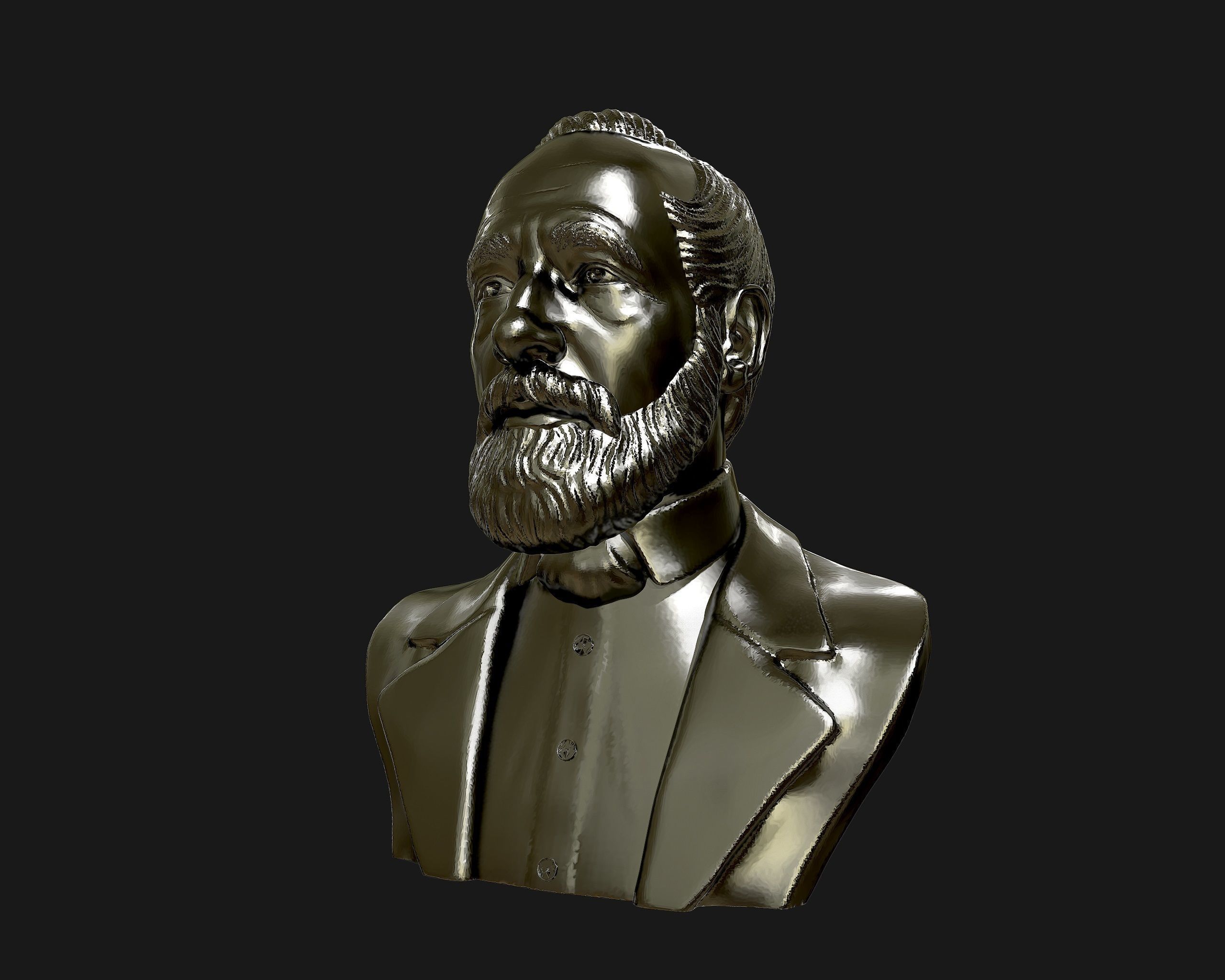 Carl Zeiss Bust 3D printable 3D print model_19