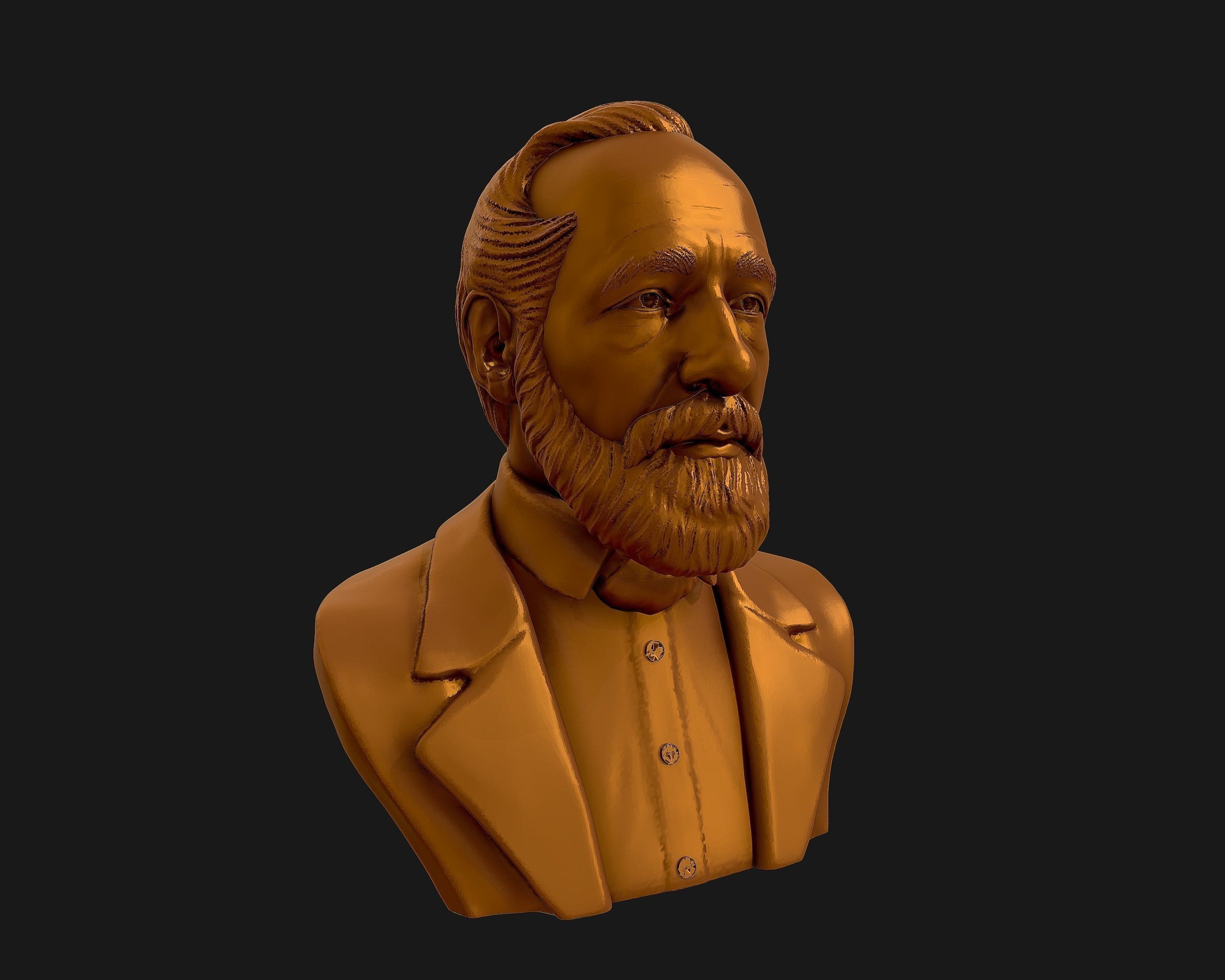 Carl Zeiss Bust 3D printable 3D print model_28