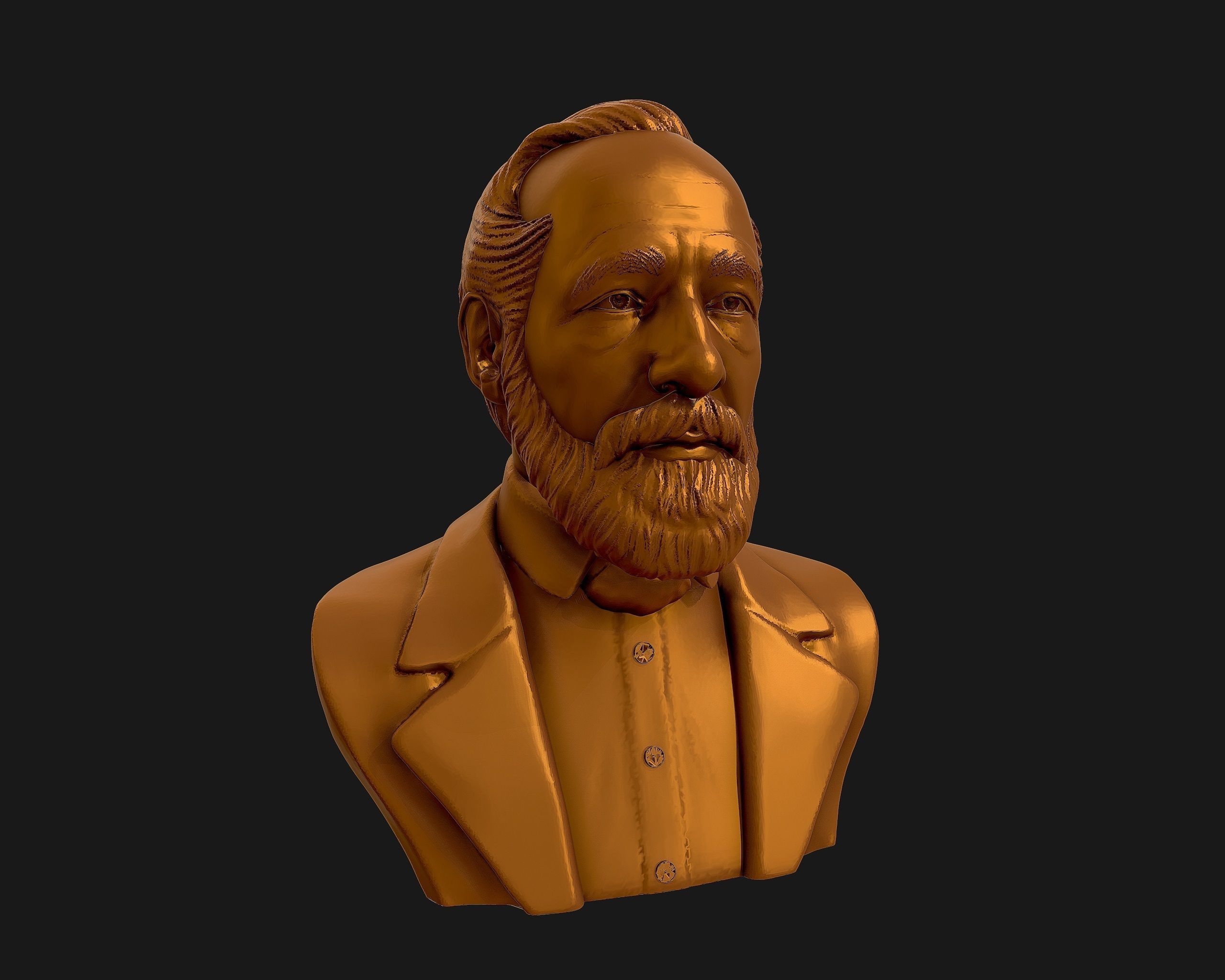 Carl Zeiss Bust 3D printable 3D print model_27