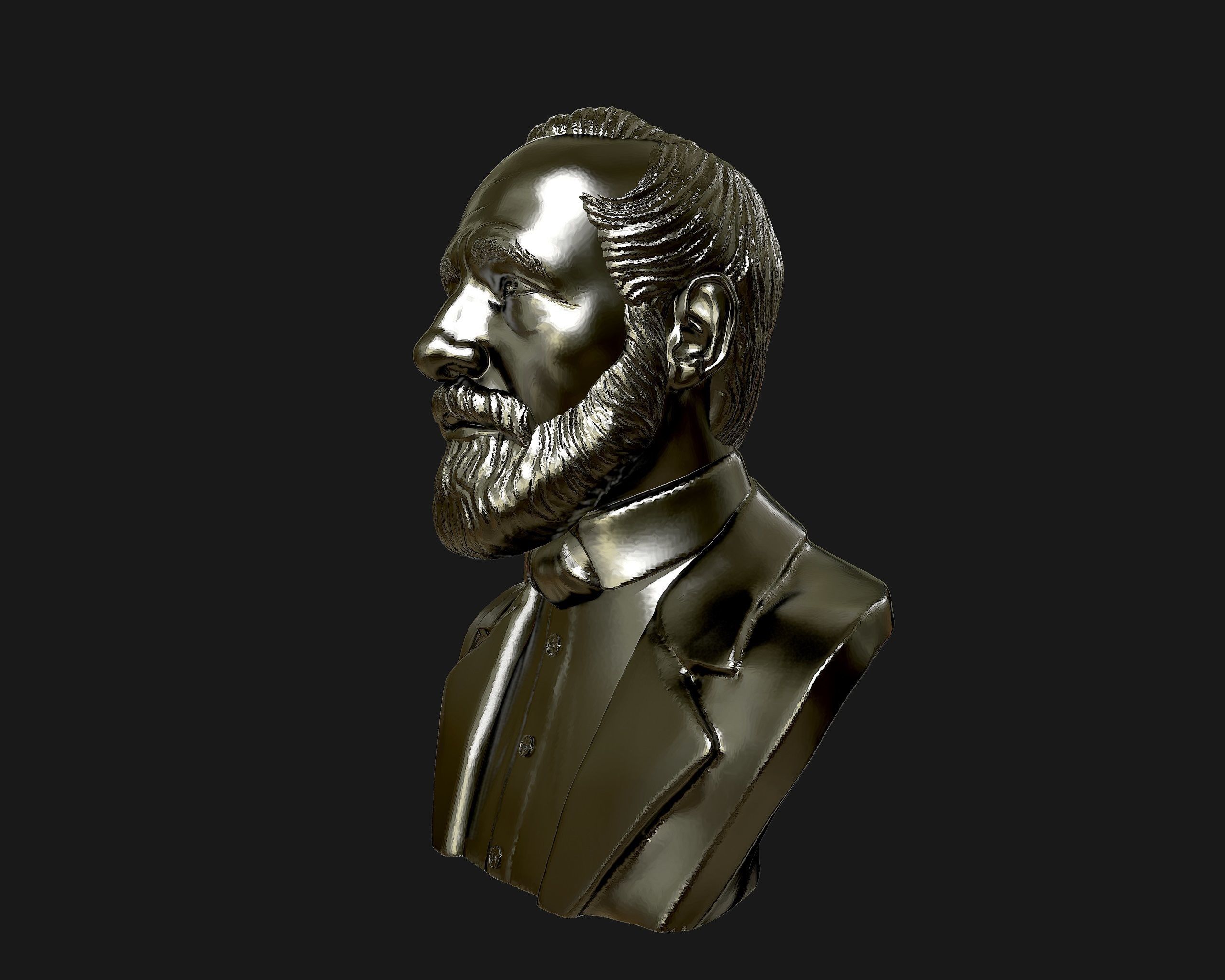 Carl Zeiss Bust 3D printable 3D print model_16