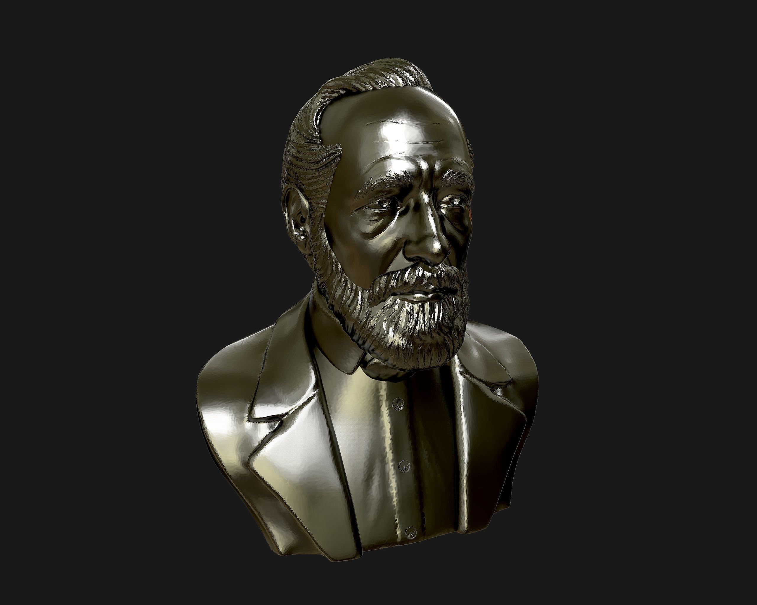 Carl Zeiss Bust 3D printable 3D print model_13
