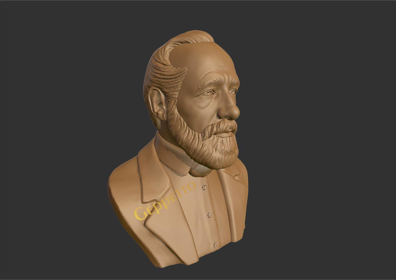 Carl Zeiss Bust 3D printable 3D print model_10