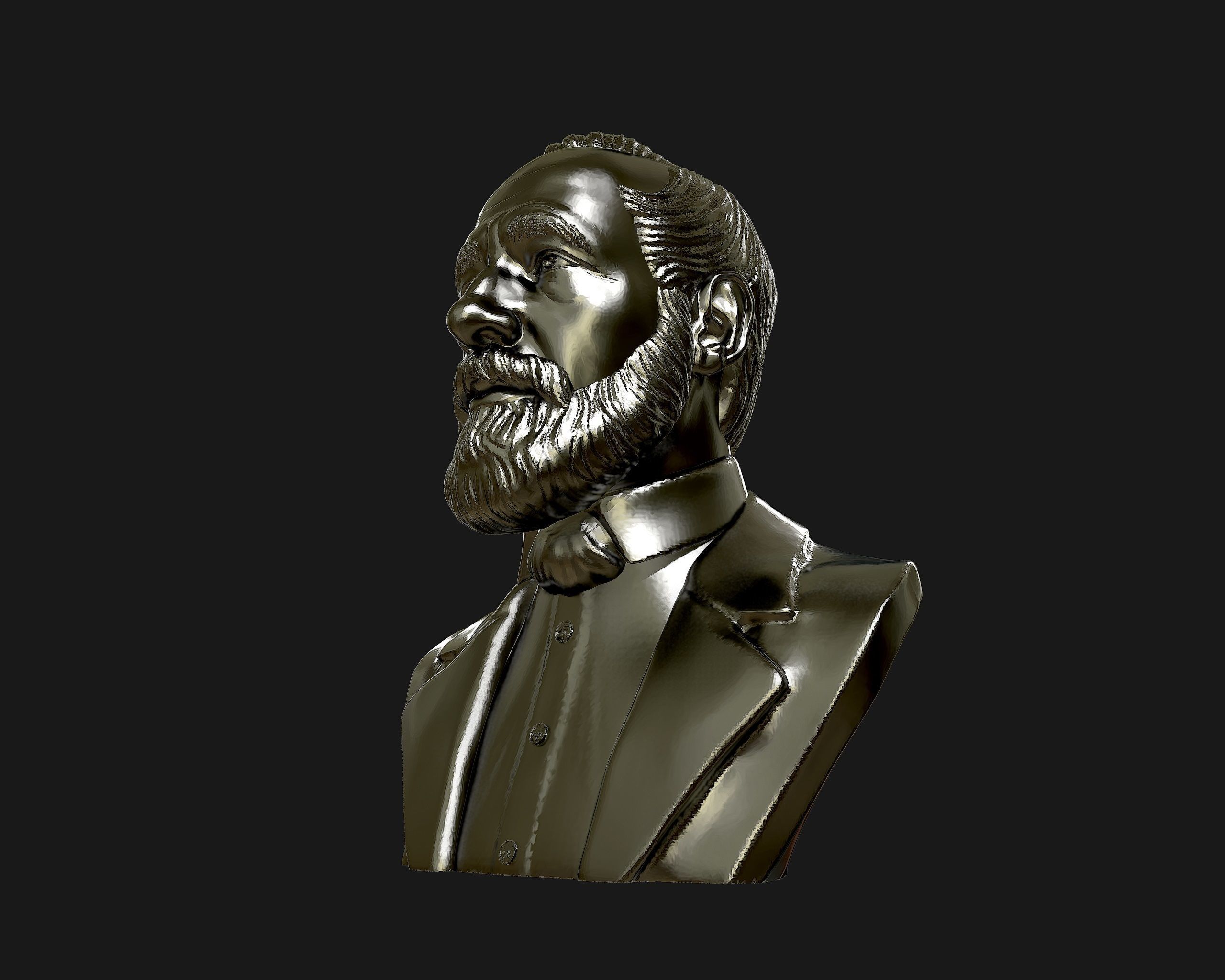 Carl Zeiss Bust 3D printable 3D print model_20