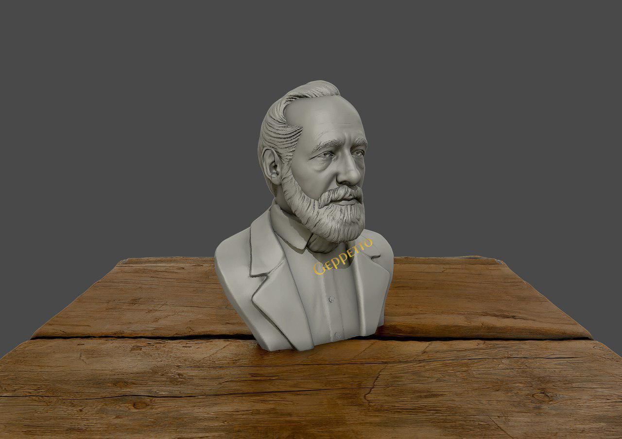 Carl Zeiss Bust 3D printable 3D print model_11