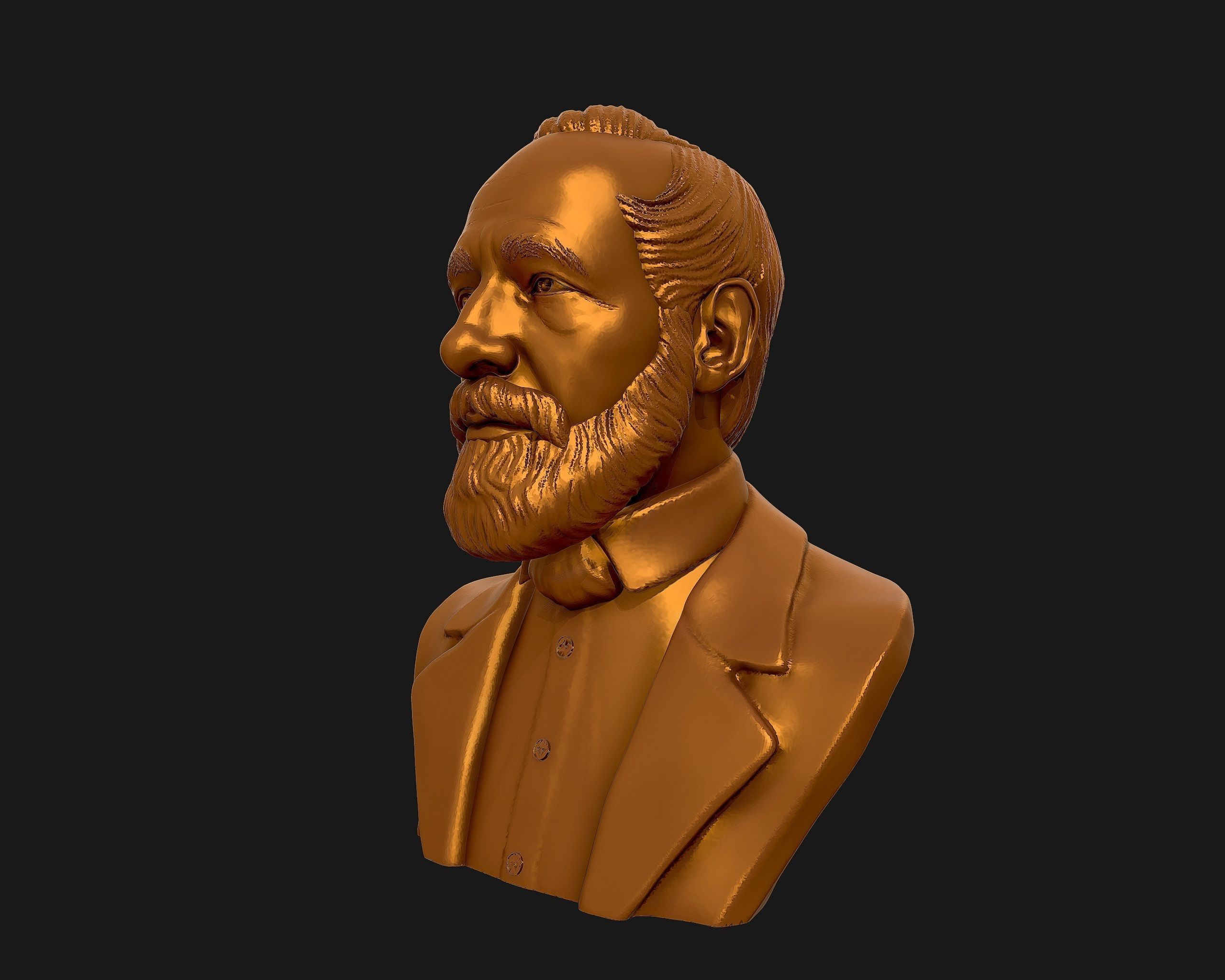 Carl Zeiss Bust 3D printable 3D print model_29