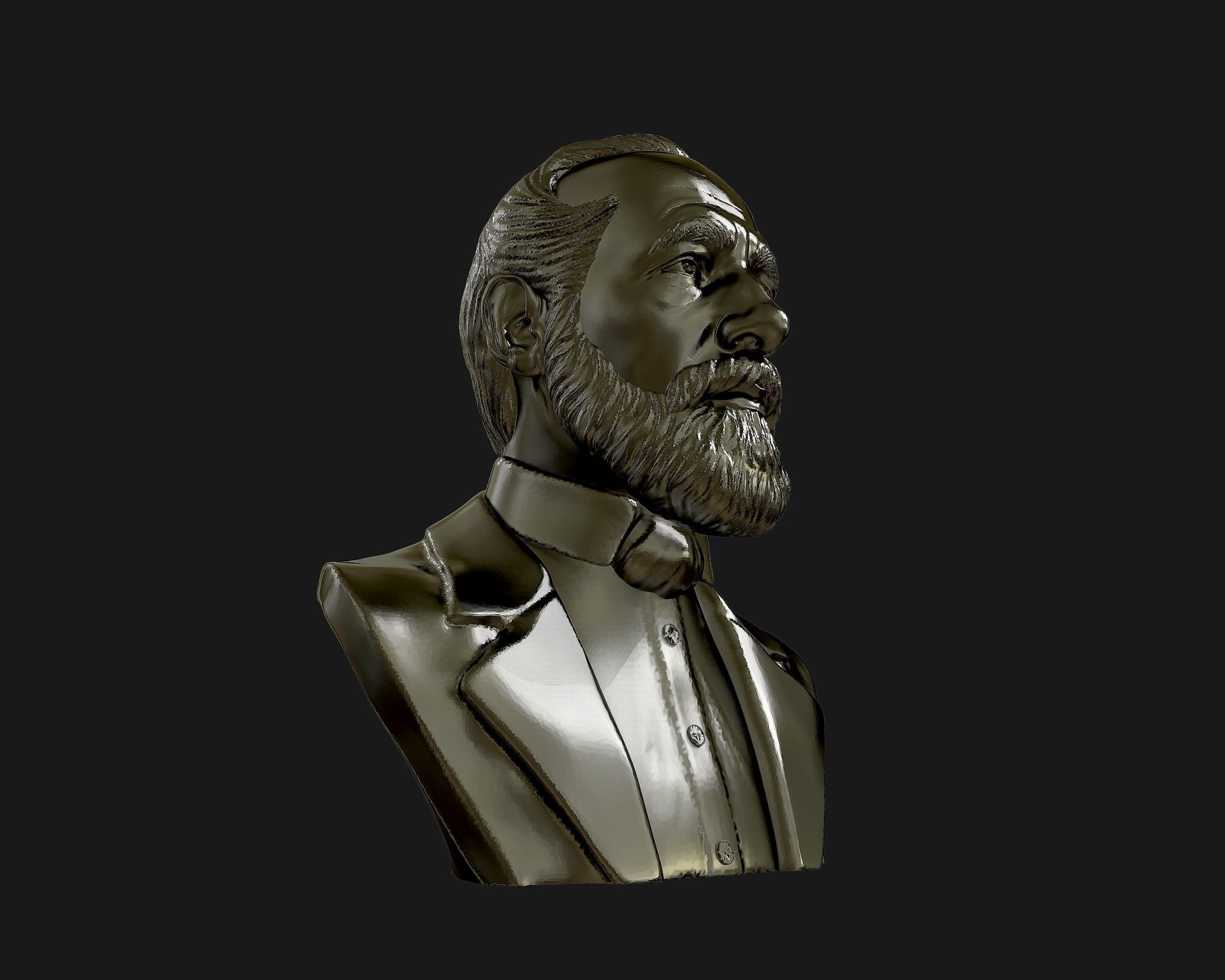 Carl Zeiss Bust 3D printable 3D print model_17