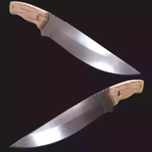 Kitchen Knife Wooden Handle