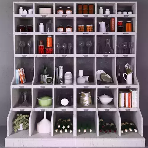 Set-166 kitchen shelf