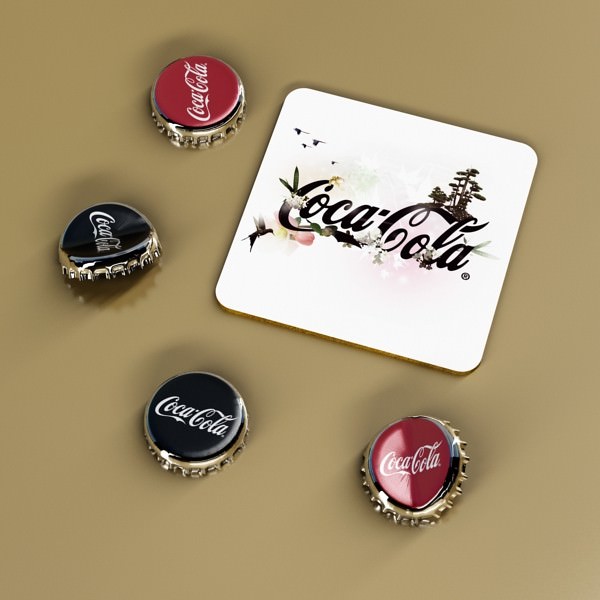 Coke - Coca Cola Glass Bottle 3D model_8