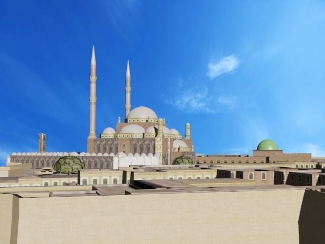 Mosque of Muhammad Ali Low-poly 3D model